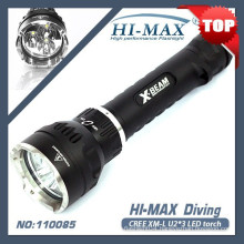 Super Bright aluminum alloy diving flashlight 4000 lumens